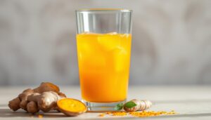 Ginger and turmeric juice